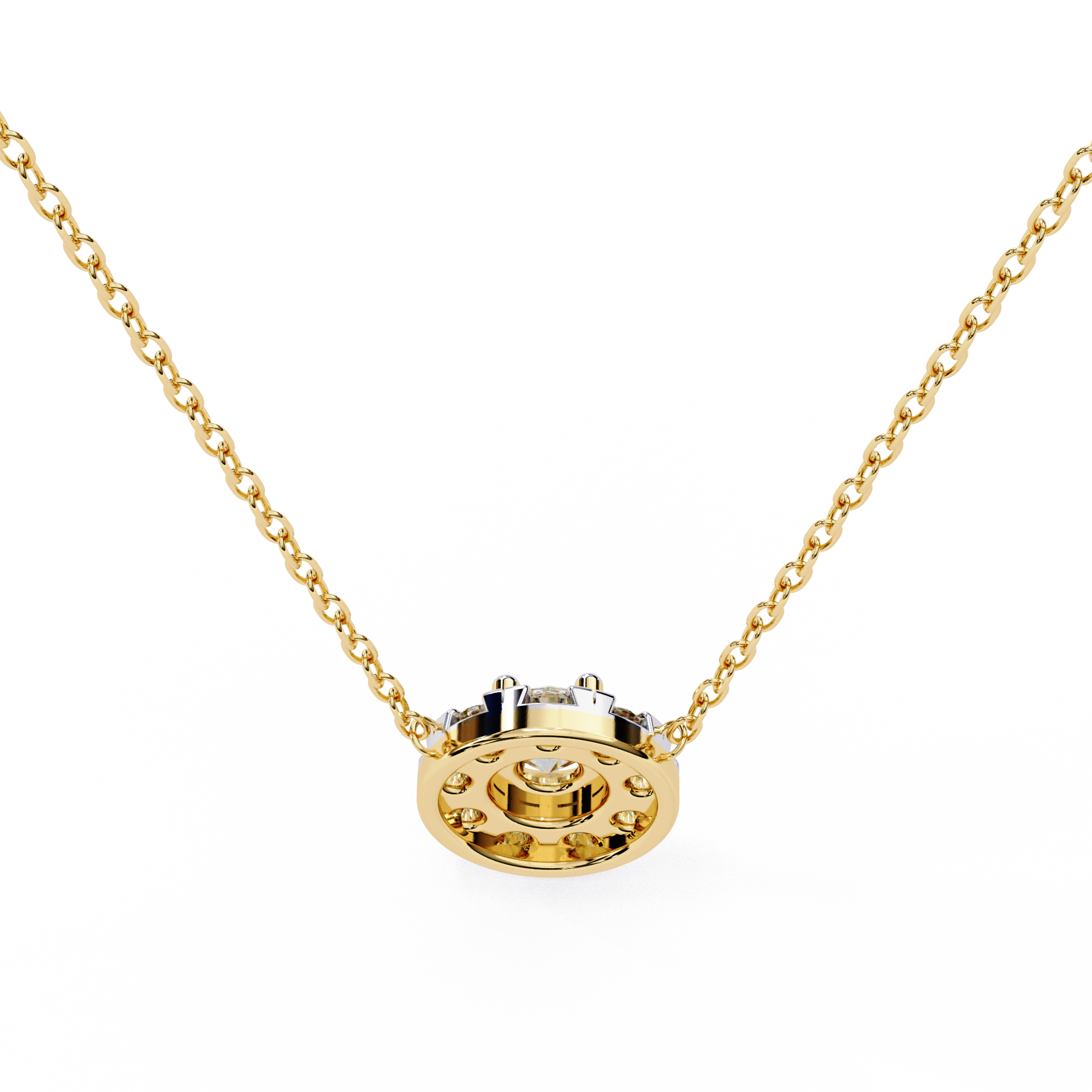 Solitairekart 0.24ct Natural Diamond Round Cut Pendant-HI Color, VS-SI Clarity